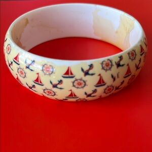 VINTAGE Nautical Themed Bangle Bracelet